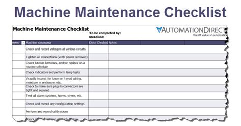 maintenance of cnc machines|machine shop maintenance checklist.